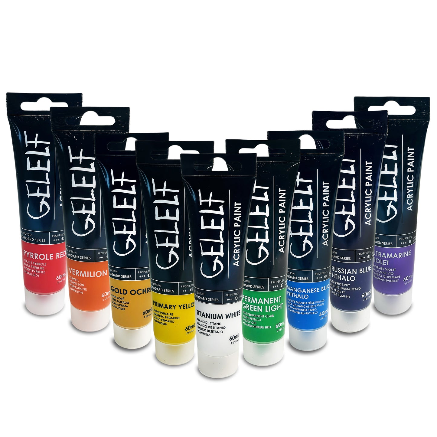 GELELF Acrylic Paint Set for Gel Plate Printing