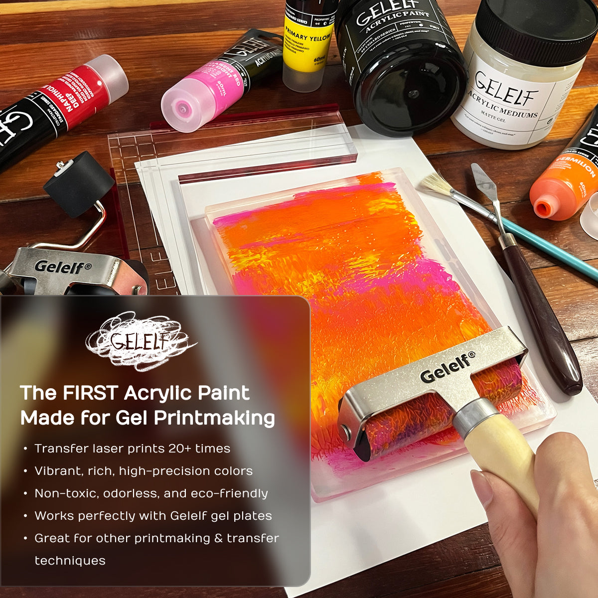 Acrylic Paint for Gel Printmaking