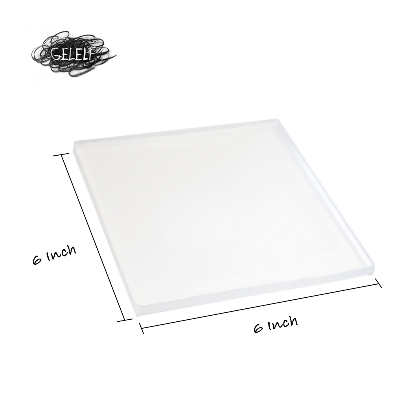 Gel Printing Plate- 6'' x 6''