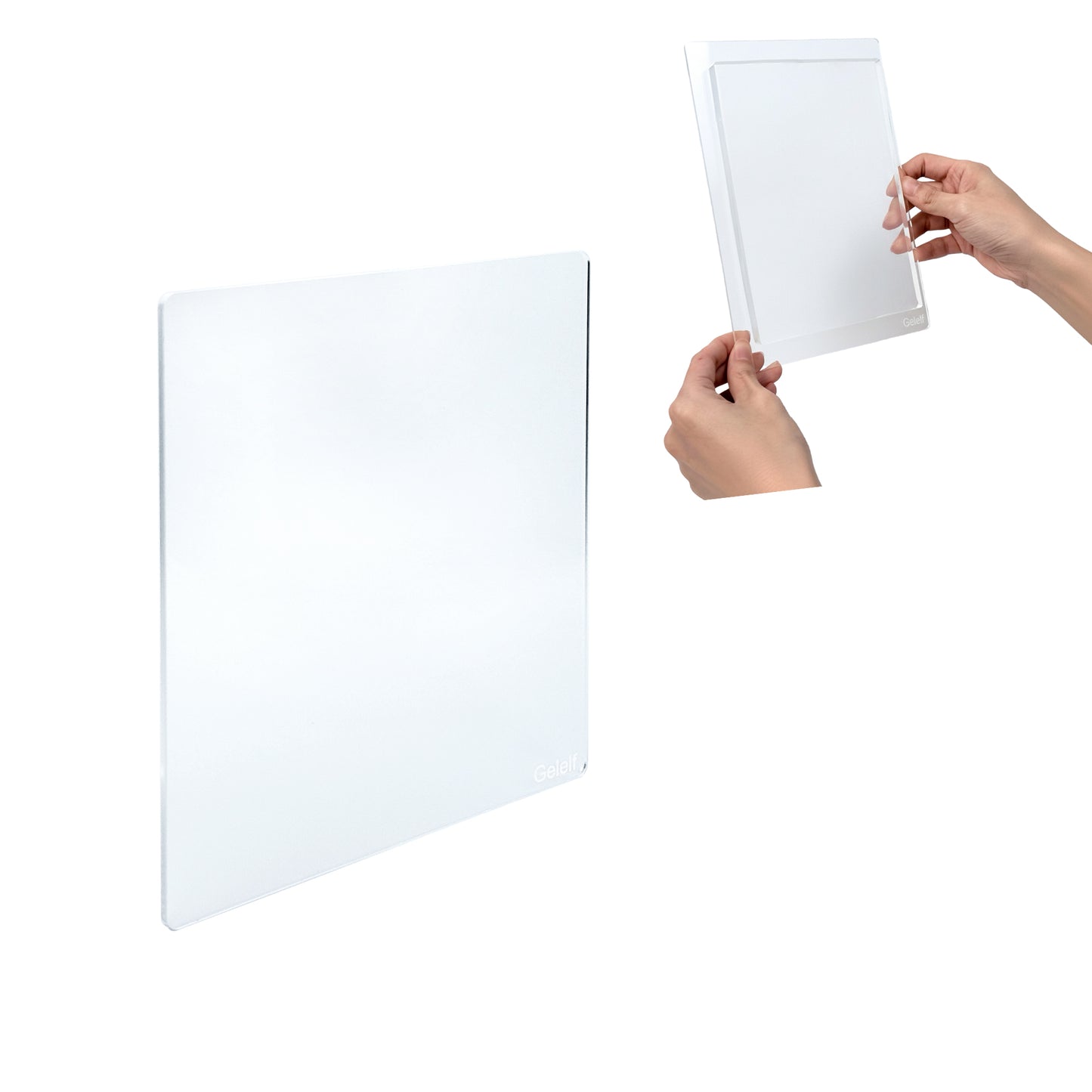 GELELF Acrylic Gel Plate Stamping Block/Gel Plate Handle