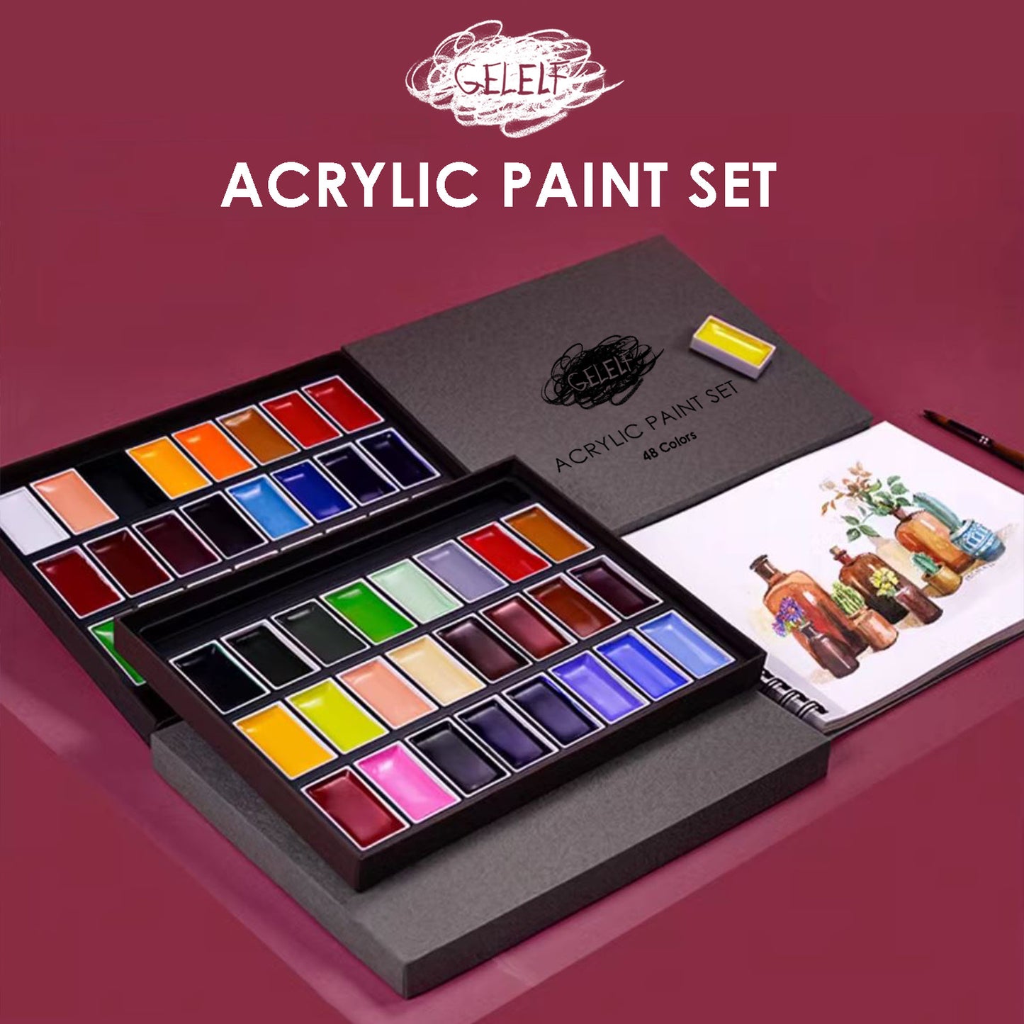 Gelelf Acrylic Paints